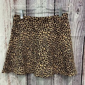 Girls Short A Line Skirt Leopard Print Old Navy Size Large 10-12 #4032